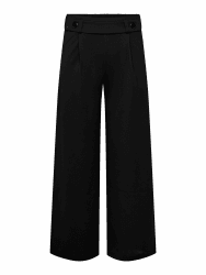 JACQUELINE de YONG Female Hose mit weitem Beinschnitt JDYGEGGO Mittlere Taille Weiter Beinschnitt Hose mit weitem Beinschnitt | Trousers S / 32L Black/Detail:black Buttons Angebot bei HelloDeals