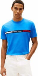 Tommy Hilfiger Herren T-Shirt Kurzarm Rundhalsausschnitt XL Blue (Blue Orbit) Angebot bei HelloDeals