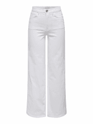 ONLY Female Jeans mit weitem Bein ONLMADISON Hohe Taille Weiter Beinschnitt Jeans M / 34L Weiß Angebot bei HelloDeals