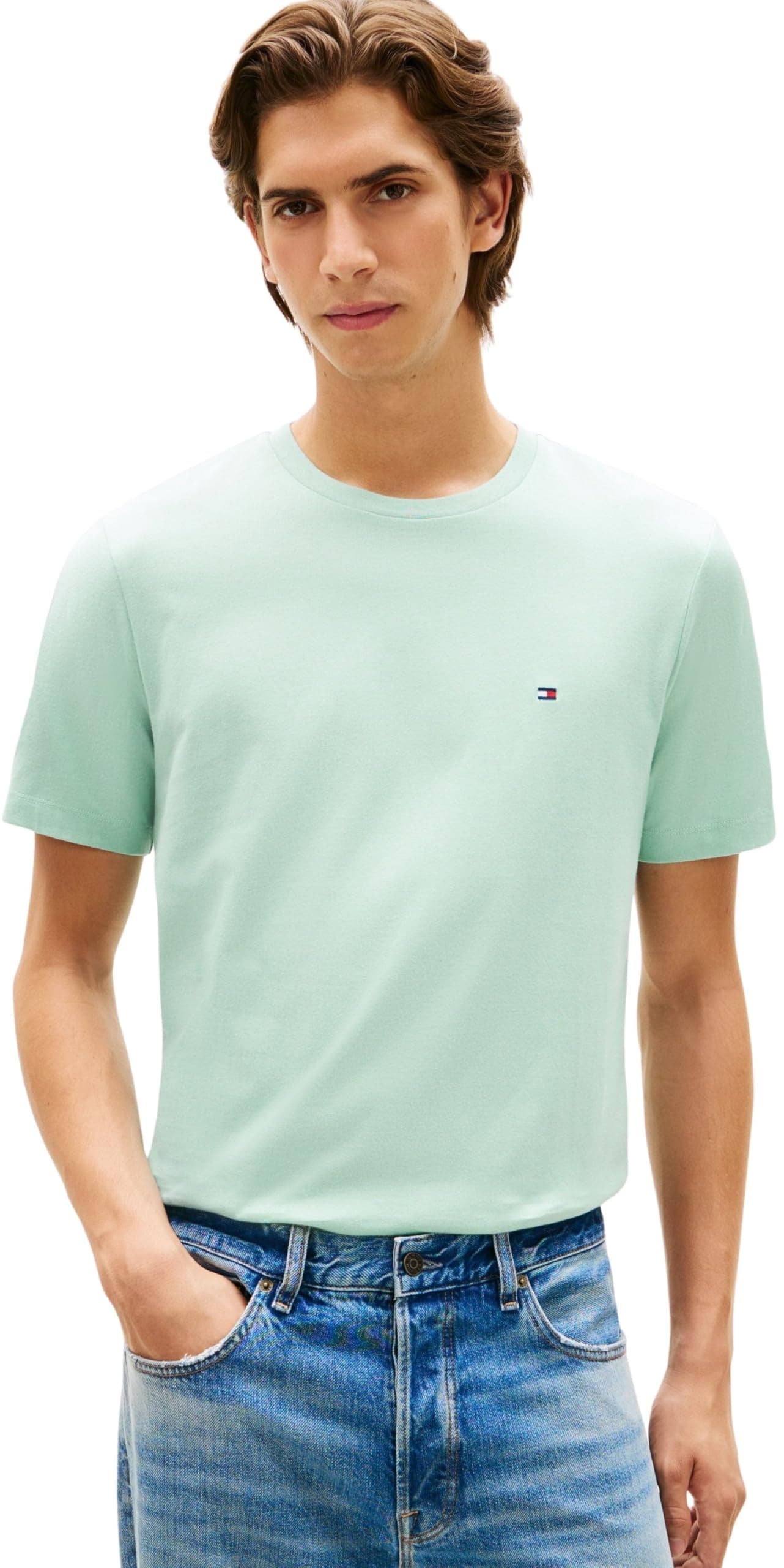 Tommy Hilfiger Light Interlock Tee S Green (Crushed Mint) Angebot bei HelloDeals