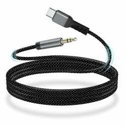 YISH Aux Kabel USB C 1M：USB Typ C auf Klinke Kabel 3.5mm Audio Aux auf USBC Nylon für iPhone 17 16 15 Pro Max Samsung Galaxy S26/S25/S24 iPad Pro Pixel Home/Car Stereos Angebot bei HelloDeals