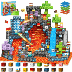 iKidiki 200 Stück Magnetische Bausteine, Spielzeug ab 3 4 5 6 Jahre Jungen Mädchen Magnetic Building Blocks Geschenk Junge 3-6 Jahre Kreatives STEM Magnetspiel Ostergeschenke für Kinder 200 Pcs Angebot bei HelloDeals
