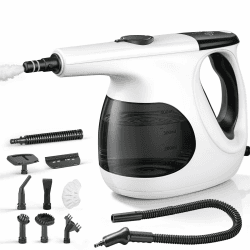 JBER Dampfreiniger Handgerät 1200W für Heim, 3 Sek.Aufheizzeit, 400ML Tank | Vielseitiger Dampfreiniger mit 3 Dampfstufen, 11 Zubehör,110℃ Handdampfreiniger mit 4,8m Netzkabel für Küche, Bad, Fenster Angebot bei HelloDeals