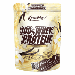 IronMaxx 100% Whey Protein Pulver 500g - Vanille | Cremiger Eiweißshake mit BCAAs & EAAs | High Protein, Low Carb & zuckerarm | Ideal für Muskelaufbau & Fitness Französische Vanille Angebot bei HelloDeals