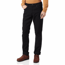 Wrangler Herren Jeans Regular - Mid Waist - Regular Fit - Blau Schwarz W30-W44 33W / 32L Black Rinse Angebot bei HelloDeals