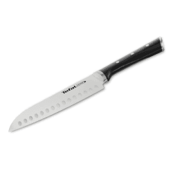 Tefal Ice Force Santoku Messer, 18 cm Klinge, Korrosionsschutz, Handschutz, Made in Germany Edelstahl, lang anhaltende Schneidleistung und Schärfe, Edelstahl/Schwarz, K23206 Santokumesser 18 cm Angebot bei HelloDeals