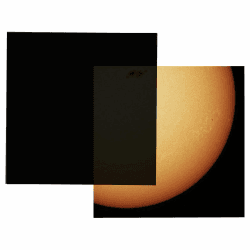 Solarfilter Blatt 150x150mm für Teleskope, Fernglas & Kameras - DIY Solarfolie für Sonnenflecken- & Finsternisbeobachtung - Absolute Eclipse, OD 5.6, ISO 12312-2 geprüft 150 x 150 mm Angebot bei HelloDeals