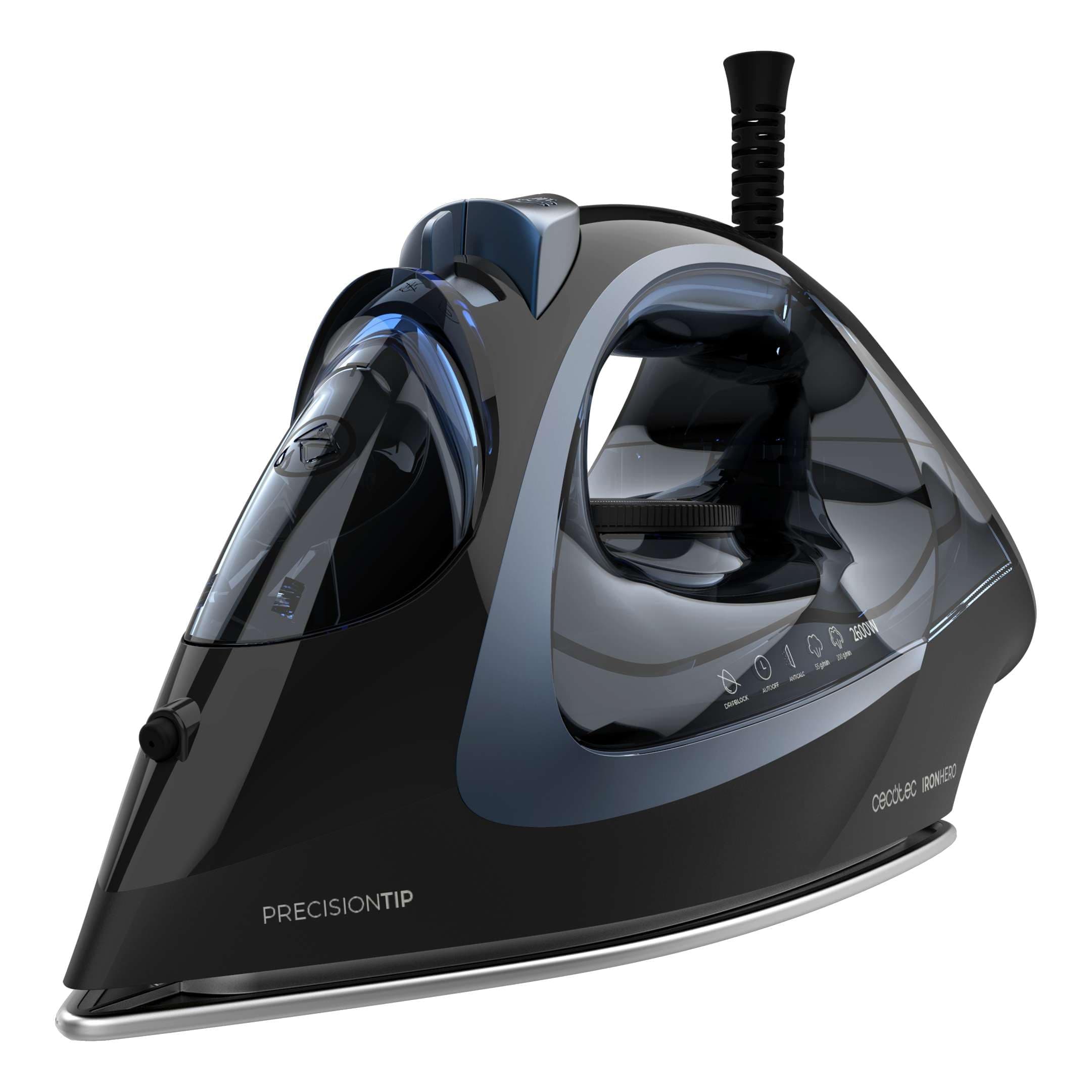 Cecotec Dampfbügeleisen IronHero H-2600. 2600 W, 55 g/min Dampf, 210 g/min Dampfstoß, Keramiksohle, 300 ml Wassertank, Antikalk Cyclo Clean, Drip Block, Smart Auto OFF, 1,9 m Kabel 2600W Angebot bei HelloDeals