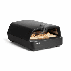 BURNHARD® Gas Pizzaofen, TONY, 450 °C | Tragbarer 5,9 kW Outdoor Pizzaofen mit Cordierit-Pizzastein für Terrasse, Balkon & Garten Angebot bei HelloDeals
