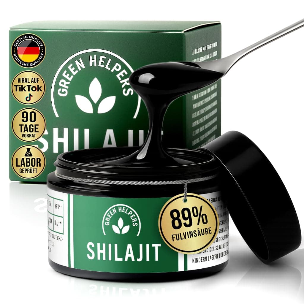 Premium Shilajit Harz | 89% Fulvinsäure | 85+ Mineralien | 100% Pur | Himalaya Mumijo Shilajit-Harz | Vegan 30 g Angebot bei HelloDeals