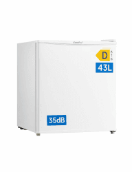 Comfee 43L Mini Kühlschrank, EEK D, 35 dB, 64 kWh/Jahr,Inverter‑Kompressor | mini fridge mit chiller box für Zimmer und Büros, Temperaturregelung, verstellbare Füße, Glanzweiß 43L Glanzweiß Angebot bei HelloDeals