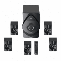 Bobtot Surround Sound Systems Kabellose Satelliten-Lautsprecher | auf der Rückseite, 800 W, 16,5 cm Subwoofer, 5.1/2.1-K, Heimkino-Systeme mit HDMI ARC optischem Bluetooth-Eingang Angebot bei HelloDeals