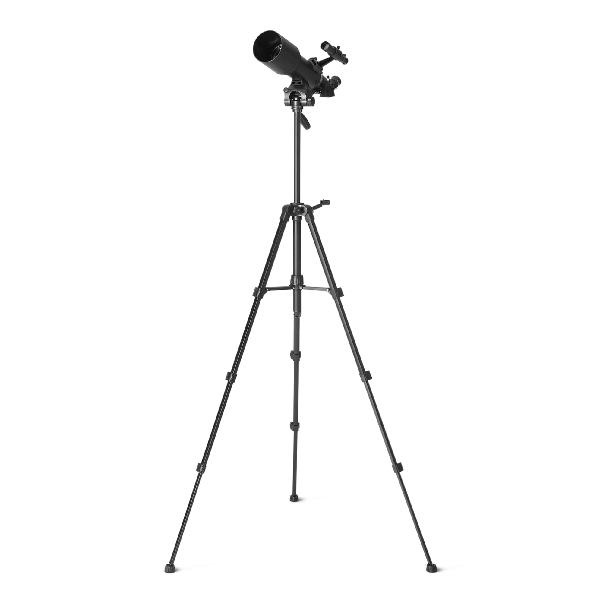 Amazon Basics Teleskop, 70-mm-Öffnung, 400-mm-Brennweite, AZ-Montierung, Tragbar mit Aluminiumstativ, Handyhalterung, 3-Fach Barlowlinse, Tragetasche, Schwarz Angebot bei HelloDeals