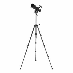 Amazon Basics Teleskop, 70-mm-Öffnung, 400-mm-Brennweite, AZ-Montierung, Tragbar mit Aluminiumstativ, Handyhalterung, 3-Fach Barlowlinse, Tragetasche, Schwarz Angebot bei HelloDeals