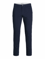 JACK & JONES Male Chino Hose Slim Fit Chino Hose 30W / 30L Navy Blazer Angebot bei HelloDeals