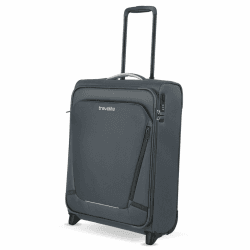 Travelite Jetpack Handgepäck Koffer 55x40x20 cm, für Ryanair & Condor, 1,7 kg, ultraleichtes Weichgepäck, 2-Rollen, Zahlenschloss, aufsteckbarer Trolley 55 x 40 x 20 cm / 1,7 kg (2-Rad) Anthrazit (Grau) Angebot bei HelloDeals