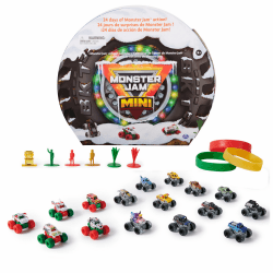 Monster Jam Mini Adventskalender Weihnachten 24 Tage Mini Monster Trucks und Zubehör 1:87 Maßstab Kinder Spielzeug für Jungen und Mädchen ab 3 Jahren Angebot bei HelloDeals