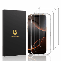 UNBREAKcable Bildschirmschutz für iPhone 16 Pro - 3er Pack, Doppelte bruchsichere HD-Gehärtetes Glas [Vollständige Abdeckung] [Einfache Installationsrahmen] [9H-Härte] [Hüllefreundlich] für Apple 6,3" Angebot bei HelloDeals