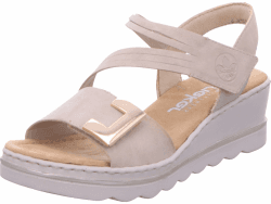 Rieker Damen 67410 Keil Sandaletten 37 EU Beige Angebot bei HelloDeals