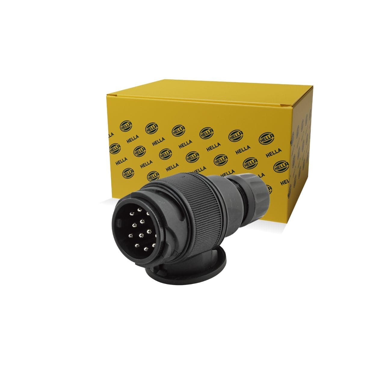 HELLA Anhängerstecker 13 Polig 12V Schraubkontakt ISO: 11446 - ohne Kappe für PKW Anhänger Wohnmobil Wohnwagen Kfz Traktoren - 8JA 005 951-001 | 8JA 005 951-001, Stecker Kurzversion - ohne Kappe Angebot bei HelloDeals