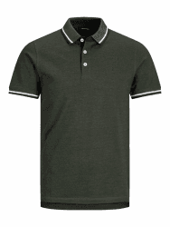 Jack & Jones Herren Jjepaulos Polo Ss Noos Polohemd (1er Pack) 6XL Große Größen Forest Night / Detail:play 1 Angebot bei HelloDeals