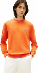 Tommy Hilfiger Essential Terry Crewneck S Orange (Brilliant Orange) Angebot bei HelloDeals