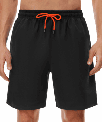SIHOHAN Badehose für Herren - Schnelltrocknend Badeshorts | Männer Atmungsaktiv Schwimmhose wasserdichte Boardshorts mit Meshfutter und Verstellbarem Tunnelzug 3XL Schwarz Angebot bei HelloDeals