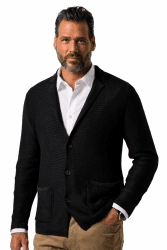 JP 1880 Herren Jp1880 Stricksakko Flexnamic®, Vintage Look, Bis 8 XL Strickjacken 3XL Schwarz Angebot bei HelloDeals