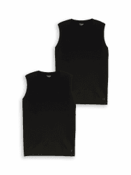 TOM TAILOR Herren Tanktops im 2er-Pack XL 29999 - Black Angebot bei HelloDeals