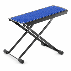 TIGER GST35-BL Gitarren-Fußbank - Blau | Für klassische Gitarre, Akustik und E-Gitarre Angebot bei HelloDeals