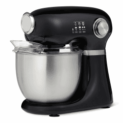 Amazon Basics Küchenmaschine, Knet- und Rührmaschine, 5-l-Schüssel mit 12 Geschwindigkeiten und Puls, 1000 W, Groß, Schwarz Angebot bei HelloDeals