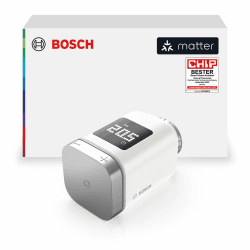 Bosch Smart Home Heizkörper-Thermostat II [+M], smartes Heizkörperthermostat für intelligentes Heizen & Energiesparen, mit Matter, App-Steuerung, kompatibel mit Apple Home, Google Home & Alexa Heizkörperthermostat II [+M] Angebot bei HelloDeals
