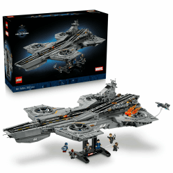 LEGO ǀ Marvel S.H.I.E.L.D.-Helicarrier - Flugzeugträger Modellbau für Erwachsene - 6 Minifiguren inkl. Captain America & Nick Fury - DIY Regaldeko - Avengers Geschenk für Fans - 76354 Angebot bei HelloDeals