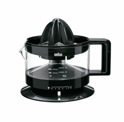 Braun CJ3000 BK Zitruspresse mit Schale präzisionskalibrierung 350 ml, Anzahl Fruchtfleisch dimmbar, automatische Start/Stop, schwarz Angebot bei HelloDeals