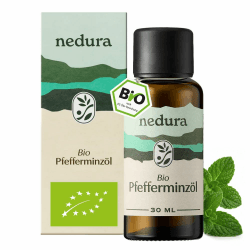 nedura® BIO Pfefferminzöl [100% NATURREIN] - Echtes Pfefferminzöl in Lebensmittelqualität - Belebend & erfrischend - Ätherisches Minzöl, Peppermint Oil - BIO-Qualität aus Griechenland - 30ml Pfefferminz 30 ml (1er Pack) Angebot bei HelloDeals