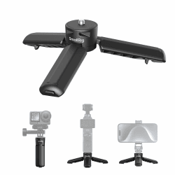 SMALLRIG Mini-Stativ mit One-Touch-Auslösung für Action-Kameras | Handgriff mit 1/4"-20 Gewinde für DJI Osmo Pocket 4P/4/3, Action 6/5 Pro/4/Nano, für Insta360 Luna Ultra, für Phones – 6049 Angebot bei HelloDeals