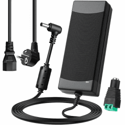12V 10A Netzteil Adapter, 120W Stromversorgung Netzteil Adapter AC 100-240V bis DC 12 Volt 10 Amp 5,5 x 2,5/2,1 mm Steckers für LED-Streifen, 3D Drucker, CCTV Kameras Angebot bei HelloDeals