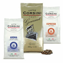 Caffè Corsini - Set Aromatische Kaffeebohnen Der Perfekte Morgen, Ausgewählter Kaffee, 2x500g + 1Kg Gesamtes Set 2Kg Der perfekte Aufwachen 2 kg (1er Pack) Angebot bei HelloDeals
