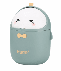 Huifoo Mini TischmüLleimer mit Deckel, Süße Cartoon Tisch Mülleimer, Cute Papierkorb Klein, Kawaii Deko, Aufbewahrungsbox, für BüRos, Kinderzimmer, Schminktisch, Wohnzimmer (Grün) Angebot bei HelloDeals