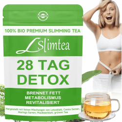 Detox Tee zum Abnehmen, Kräutertee mit Lotusblatt, Cassia-Samen, Moringa & Maulbeerblatt – 28 Beutel – Grüner Tee als Pulver – Pflanzliche Zutaten ohne Zusätze – Belebender Kräutergenuss Angebot bei HelloDeals