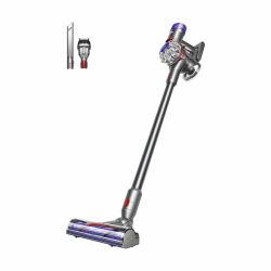 Dyson V8 Advanced Kabelloser Staubsauger, 130 AW, bis zu 40 Min Laufzeit, Motorbar mit Haarentwirrungstechnologie, entfernt Tierhaare, Hand- und Bodenstaubsauger Silver/Nickel Angebot bei HelloDeals