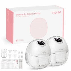 Nuliie Milchpumpe Elektrisch tragbare S32 (2 Packs, Milchweiß) | Freihändig, 4 Modi, 9 Stufen, mit 13/15/17/19/21/24 mm Komfortabler Flansch, Privat, mit Ersatzzubehör im Lieferumfang Milchweiß 2 Packs Angebot bei HelloDeals