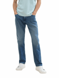 Tom Tailor Herren TTMARVIN Straight Jeans mit Stretch 1042341 31W / 30L 10113 - Clean Mid Stone Blue Denim Angebot bei HelloDeals
