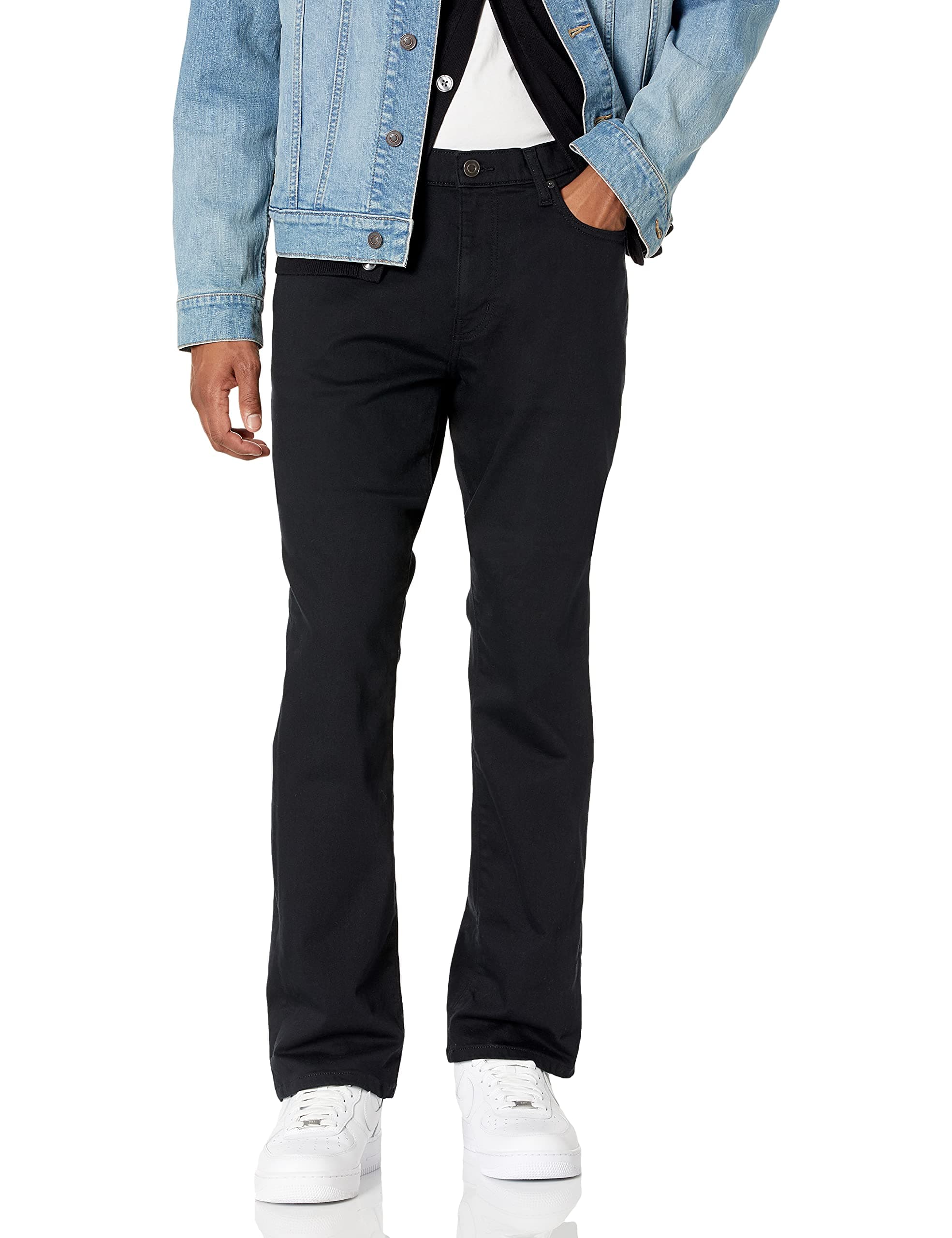 Amazon Essentials Herren Jeans, Slim-Fit-Stretch, Bootcut - Auslauffarben 38W / 32L Schwarz Angebot bei HelloDeals