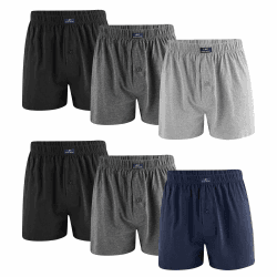 L&K Sparpack Set 10 Boxershorts Men Herren Webboxer mit Klassische Designs Unterwäsche Männer Baumwolle 1409 M 1405-a-6er Angebot bei HelloDeals