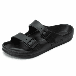 SAGUARO Eva Pantoletten Damen Herren Leicht Outdoor Hausschuhe 37-47 EU 43 EU Schwarz Angebot bei HelloDeals