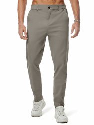 JMIERR Chino Hose Herren Baumwolle Business Männer mit Taschen | Anzughose Herren,Jogginghose,Sweatpants,Cargohose,Bequeme Stof,mit Kordelzug,Elastische Taille,mit Taschen,Freizeit,Golf L Hellgrau Angebot bei HelloDeals