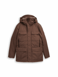 TOM TAILOR Herren 1046981 Übergangsjacke mit aufgesetzten Taschen XXL 38833 - Bag Brown Angebot bei HelloDeals