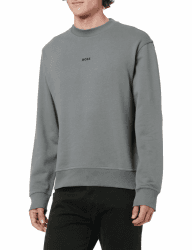 BOSS Herren Wesmallcrew Sweatshirt S Open Grey Angebot bei HelloDeals