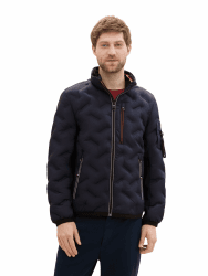 TOM TAILOR Herren 1042489 Hybrid Jacke mit Kapuze im Stehkragen (1er Pack) L 10668 - Sky Captain Blue Angebot bei HelloDeals